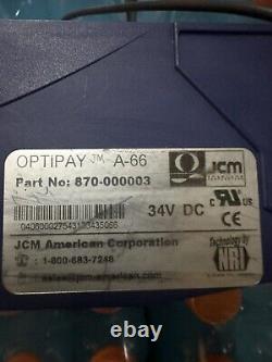 Jcm Optipay A-66 Mdb Coin Mech Coin Acceptor Mei Cpi Crane National Vending