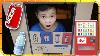 Kids Pretend Play Soda Vending Machine Made From Cardboard