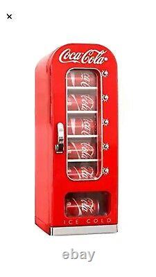 Koolatron Coca-Cola Retro Vending Machine Style 10 Can Mini Fridge/Cooler, 12Volt