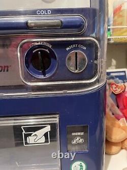 Koolatron EC-23 blue Soda Cooler Vending Machine Beer Light Up Mini Fridge Works