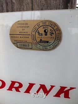Large Vintage Coca Cola Vending Machine Sign Original