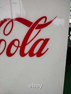 Large Vintage Coca Cola Vending Machine Sign Original
