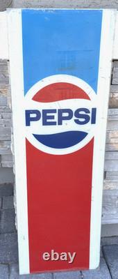 Large! Vintage! Original Pepsi Cola Vending Machine Sign Plastic/ Acrylic Panel