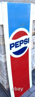 Large! Vintage! Original Pepsi Cola Vending Machine Sign Plastic/ Acrylic Panel