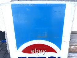 Large! Vintage! Original Pepsi Cola Vending Machine Sign Plastic/ Acrylic Panel