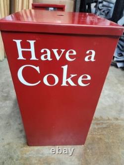 Metalsmiths 50's Coca-Cola Coke Vending Coin-operated Bubble Gum Machine As Is