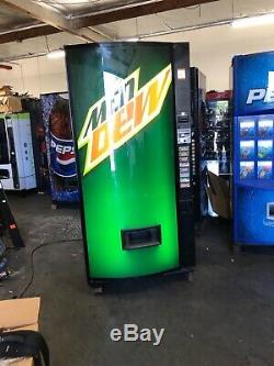 Mountain Dew Vendo 407-8 Soda Vending Machine WithCoin & Bill Acceptor Made In USA