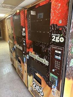 NATURALS 2 GO N2G4000 COMBO SODA / SNACK VENDING MACHINE 3 Machines