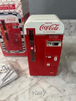NEW Coca-Cola 1950's Die Cast Metal Vending Machine Musical Bank from Enesco