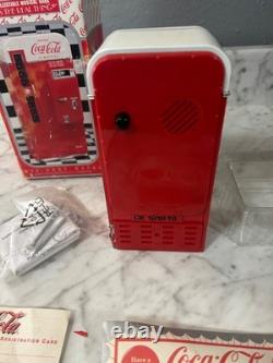 NEW Coca-Cola 1950's Die Cast Metal Vending Machine Musical Bank from Enesco