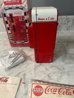NEW Coca-Cola 1950's Die Cast Metal Vending Machine Musical Bank from Enesco