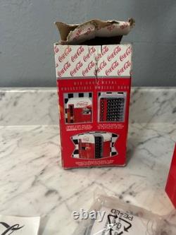 NEW Coca-Cola 1950's Die Cast Metal Vending Machine Musical Bank from Enesco
