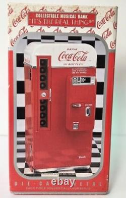 NEW Coca-Cola 1990's Vintage Collectible Musical Bank Vending Machine Coin Bank NEW Coca-Cola 1990's Vintage Collectible Musical Bank Vending Machine Coin Bank
