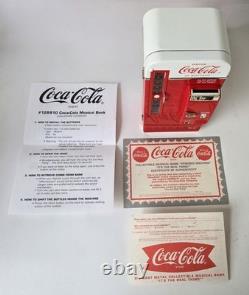 NEW Coca-Cola 1990's Vintage Collectible Musical Bank Vending Machine Coin Bank