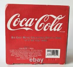 NEW Coca-Cola 1990's Vintage Collectible Musical Bank Vending Machine Coin Bank
