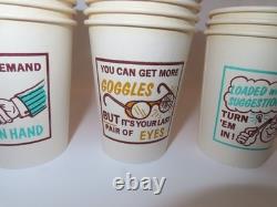 NEW LOT OF 400 FORD Automotive VINTAGE SODA VENDING MACHINE PAPER CUPS SAFETY