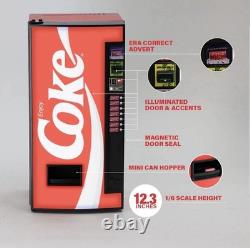 NEW WAVE TOYS COCA-COLA CLASSIC REPLICA ARCADE VENDING MACHINE 1/6 Scale RARE