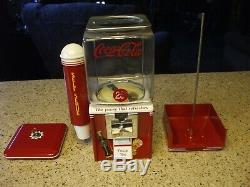NW Coca-Cola theme vending machine withglass globe candy nuts gum diner soda