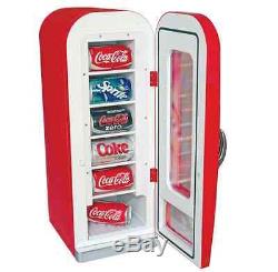 New Koolatron Retro Coca Cola Soda Vending Machine, 10 Can Capacity, Coke Red