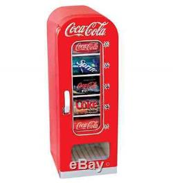 New Koolatron Retro Coca Cola Soda Vending Machine, 10 Can Capacity, Coke Red