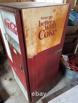 Old Coca Cola vending machine from the 1960s