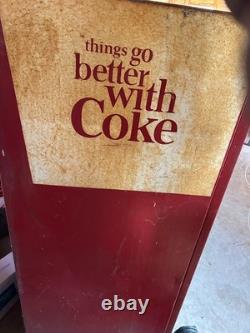Old Coca Cola vending machine from the 1960s