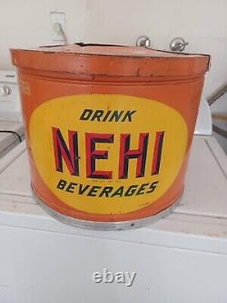 Old Original Vintage Nehi Kool Aire Soda Fountain Syrup Dispenser Sign