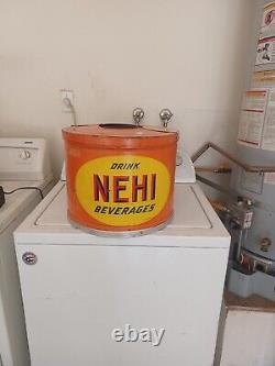 Old Original Vintage Nehi Kool Aire Soda Fountain Syrup Dispenser Sign