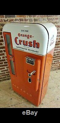 Orange Crush Selectivend Vendo 81 Embossed Coca Cola Coke Pepsi Soda 39 machine