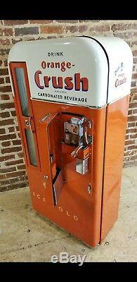 Orange Crush Selectivend Vendo 81 Embossed Coca Cola Coke Pepsi Soda 39 machine
