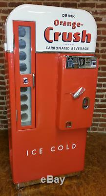 Orange Crush Vendo 81 Embossed Coca Cola Coke Pepsi Soda vending drink machine D