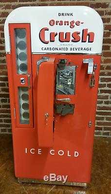 Orange Crush Vendo 81 Embossed Coca Cola Coke Pepsi Soda vending drink machine D