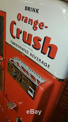 Orange Crush Vendo 81 Embossed Coca Cola Coke Pepsi Soda vending drink machine D