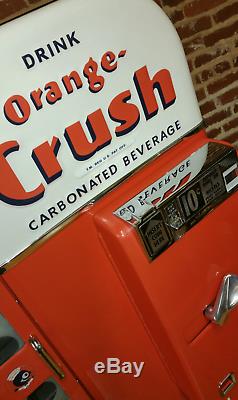 Orange Crush Vendo 81 Embossed Coca Cola Coke Pepsi Soda vending drink machine D