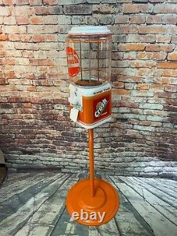 Orange crush soda vintage gumball machine Acorn glass round globe