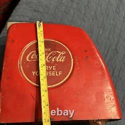 Original 1940's Vendo Coca Cola Coin Slot For Spin Top Soda Cooler