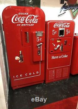 Original 1950's Antique COKE MACHINE Coca Cola RESTORED Coin Op Vending VMC 39