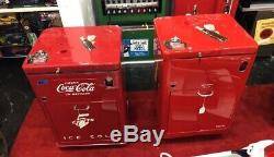 Original 1950s Antique COKE MACHINE Coca Cola RESTORED Coin Op Vending VMC A23 E