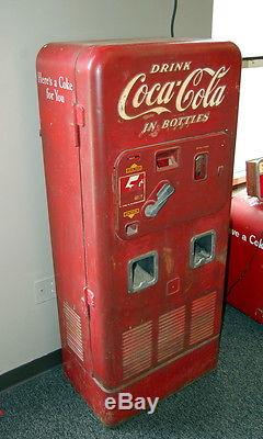 Original 1950s Coca Cola Vendorlator 72 Vending Machine Coke Advertising