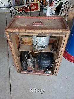 Original 1950s Coke Machine Compressor In Original Crate