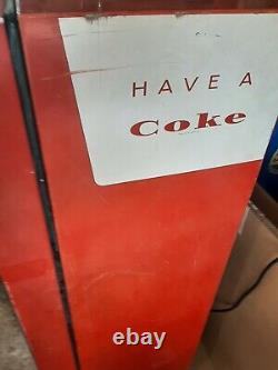 Original 1960 Coca-Cola Cavalier CS-64-C Coke Machine. Working. ICE COLD