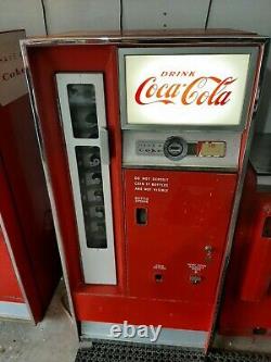 Original 1960 Coca-Cola Cavalier CS-64-C Machine. Working. ICE COLD