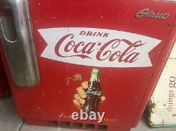 Original Coca-Cola Glasco Slider Coke Fishtail Machine Complete Non-Running