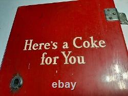 Original Ideal Slider 55 Bottle Door incl Hinges Coca Cola Vending Machine Part