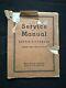 Original Mills Model 1940 47-B 47-N Service Manual Coca Cola Vending Machine