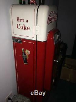 Original Vendo 44 Coke Vending Machine Coca Cola Complete And Working