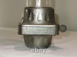 Original Vintage PURITAN Glass Tube Soda Fountain Cup Dispenser