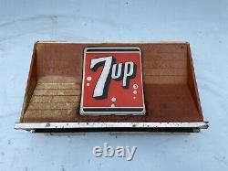 Original Vintage VMC Vendorlator 81 Square Top 7up Sign Vendo Soda Machine