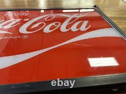 Original Vintage Vendo 63 Light Up Sign Coca Cola Coke Look Soda Machine