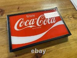 Original Vintage Vendo 63 Light Up Sign Coca Cola Coke Look Soda Machine